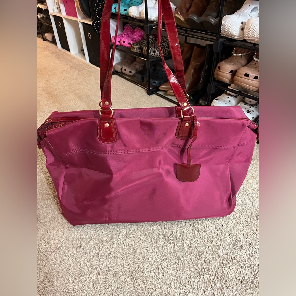 Estee Lauder Vintage Burgundy Tote Bag